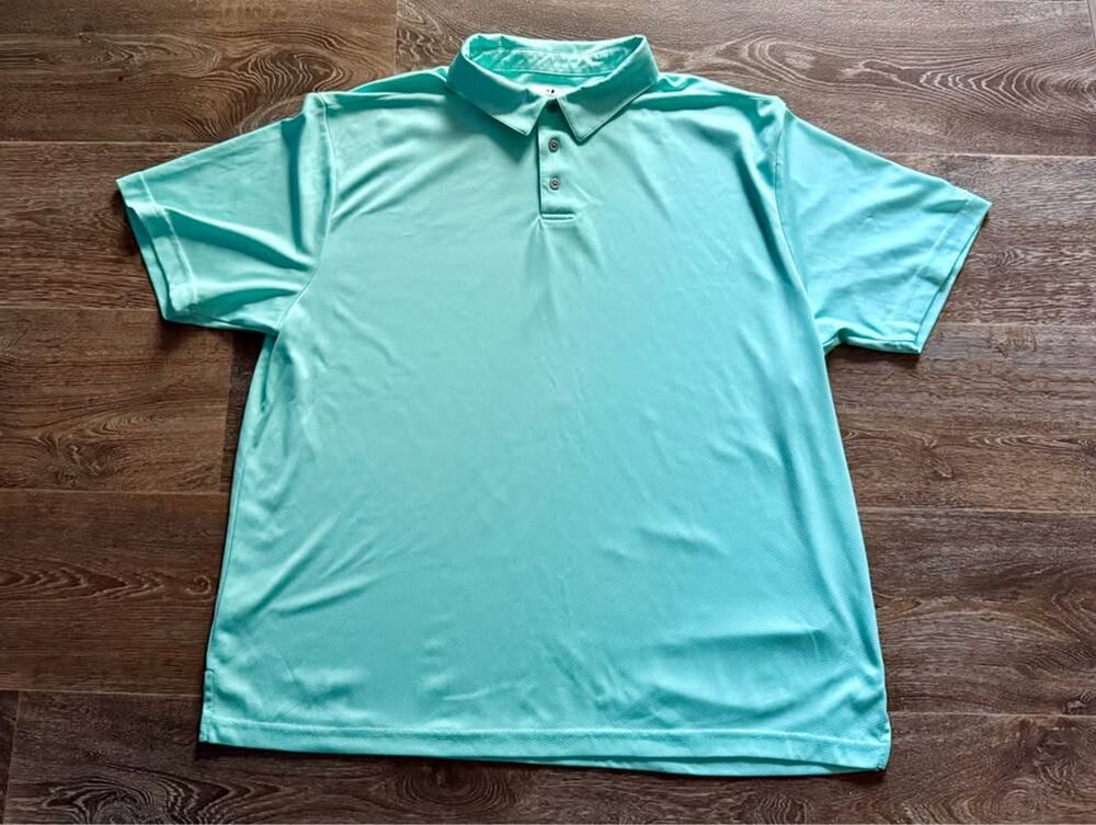 Men’s Grand Slam Performance Green Polo Top Size XXL